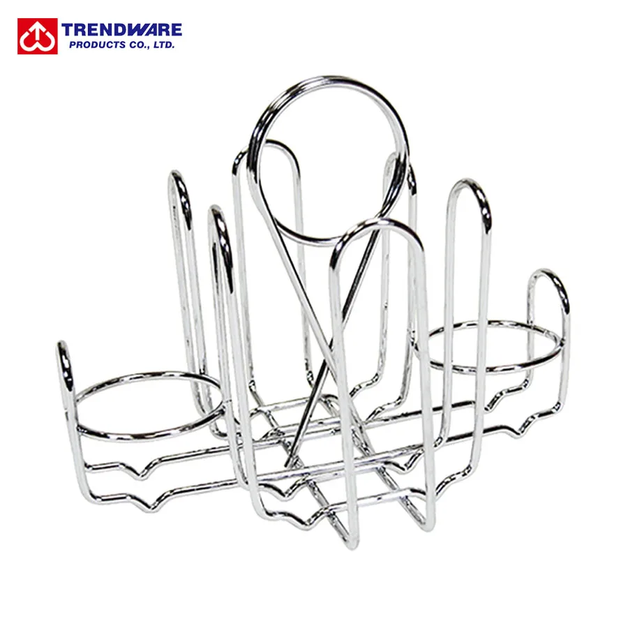 
Table Organizer Wire Rod Condiment Packet Holder 