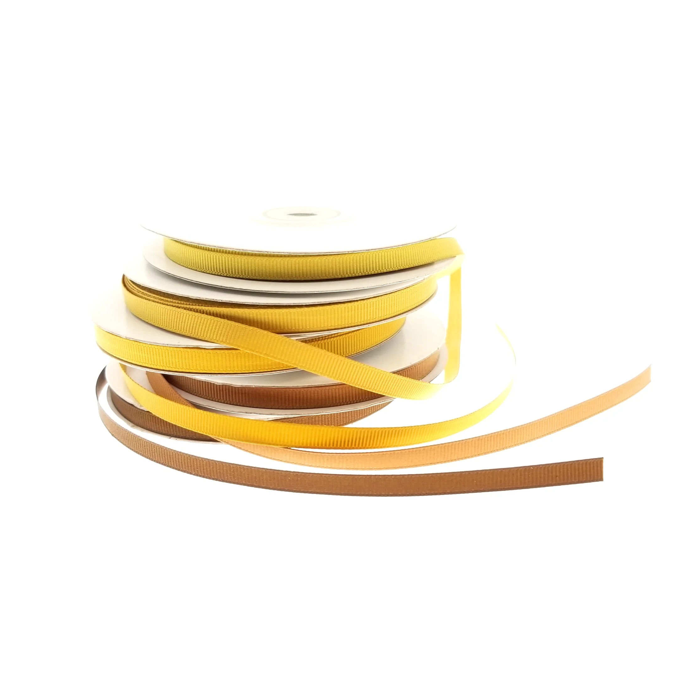 Good color fastness 6 mm solid color polyester grosgrain ribbon ribbon trimmings