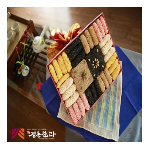 
Korean Traditional Snack: Sweet Rice Puffs Full Package Type B 