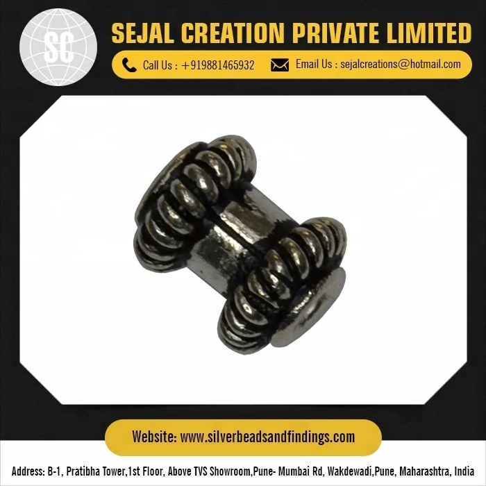 Окисленные серебряные бусины этнические ручной работы