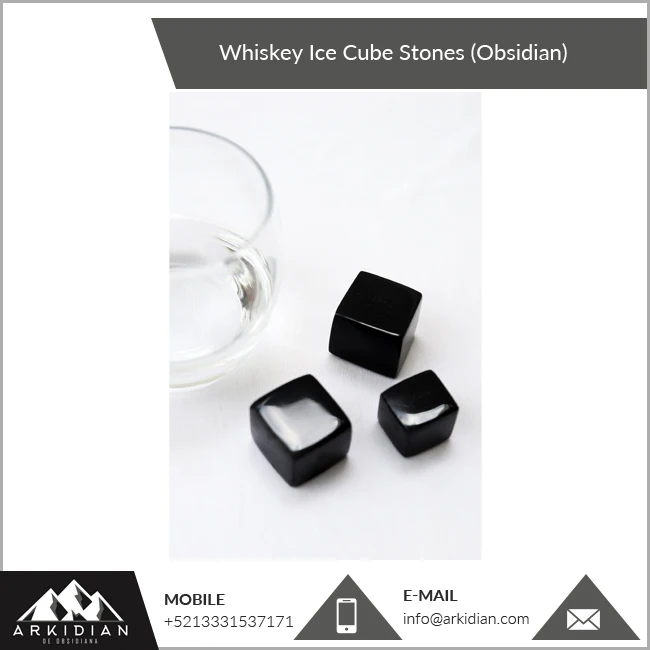 Perfectly Prepared Dice Ice Cube Obsidian Dimensioned Cube Whisky