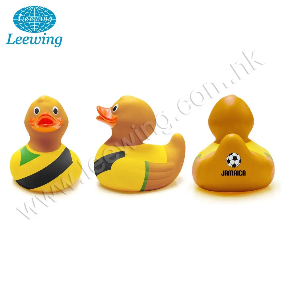Boy Toy Sports Football Player Rubber Duck Holland Uniform World Cup Promo Gift