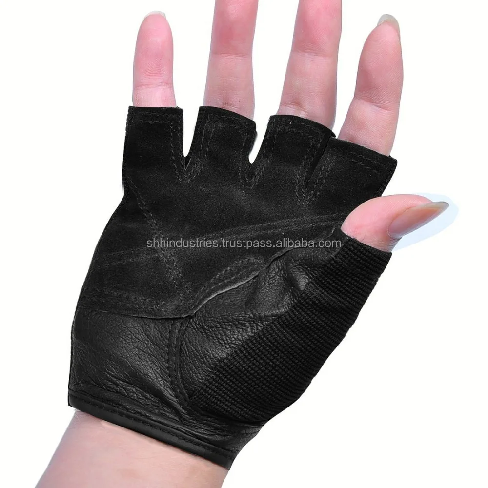 Mens Weight Lifting Gloves Leather Grip Gym Workout Crossfit Bodybuilding Fitness Gloves