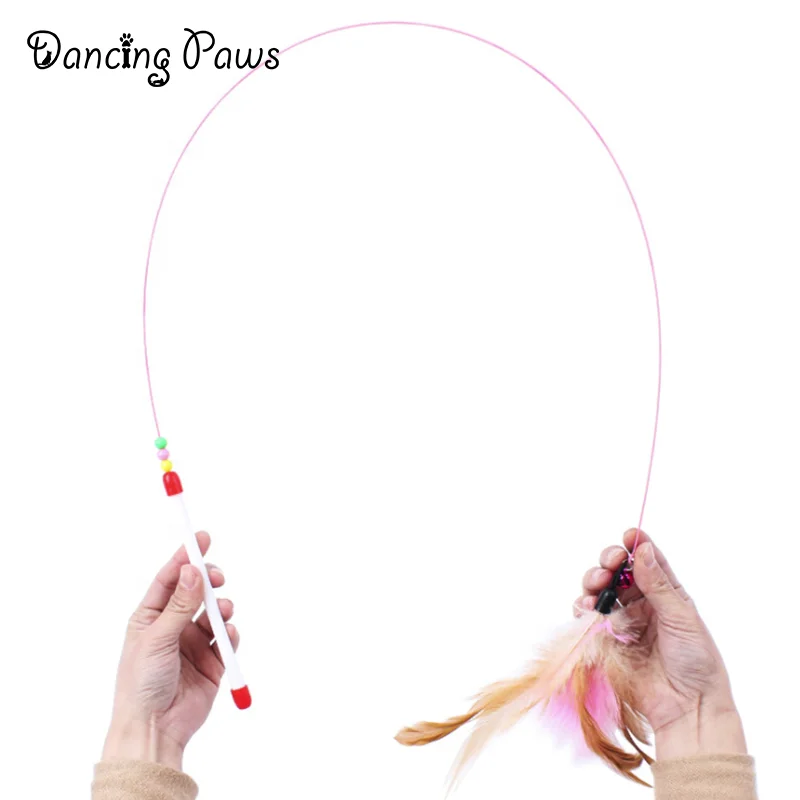 Kitten High Quality Toughness Feather Cat Teasing Stick Toy Interactive pet toy