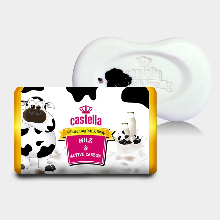 Castella Milk Soap premium soap with beautiful design of soap 2 colors hard wrapper premium packing good for moisturizing skin