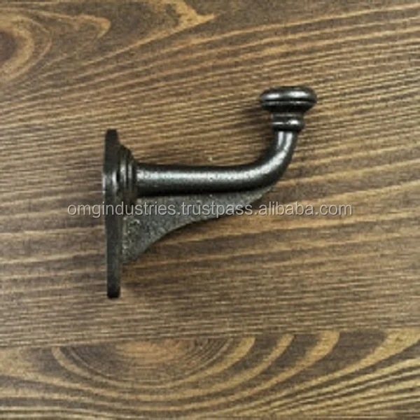OMG Industries  best sale products Hat & Coat Hook Hanger Cast Iron Antique raw finish cast iron hat & coat hook
