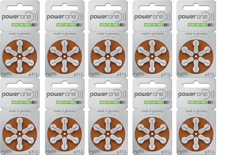 Power One Digital Hearing Aid Batteries Compatible with All Brands including Signia Oticon Phonak Unitron