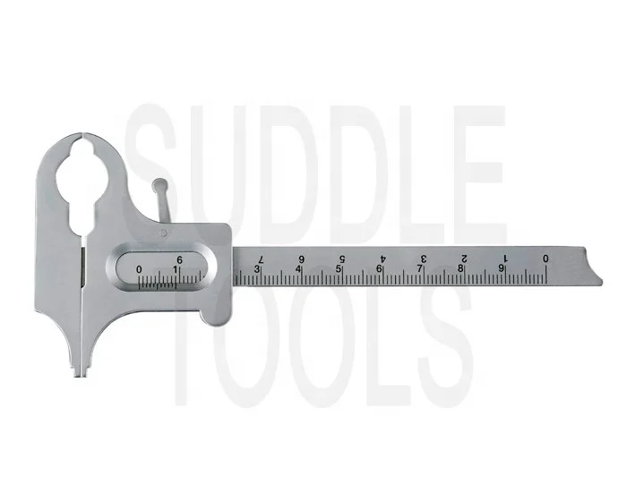BOLEY Style Stainless Steel Orthodontic Rubber Dam Instruments Lock Sliding Dental Gauge Caliper Jewelry Tools Equipment