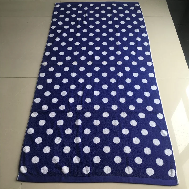 Премиум хлопчатобумажная ткань обе махровые стороны пользовательский дизайн жаккардовое банное полотенце пляжное полотенце