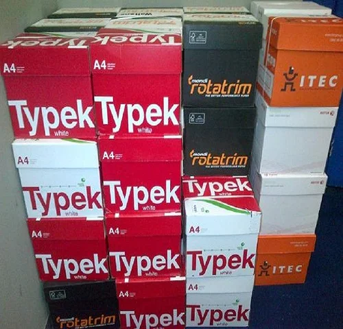 
A4 Copy paper 80gsm, 75gsm, 70gsm 