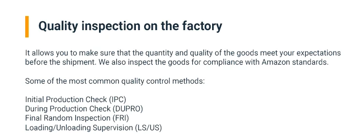
Facetime Quality Control Online Inspection / Amazon FBA Friendly 