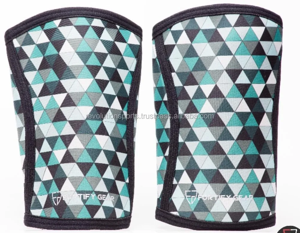 Exotic Neoprene Knee Sleeves All women colors with 5mm Neoprene 2018 hot Seller