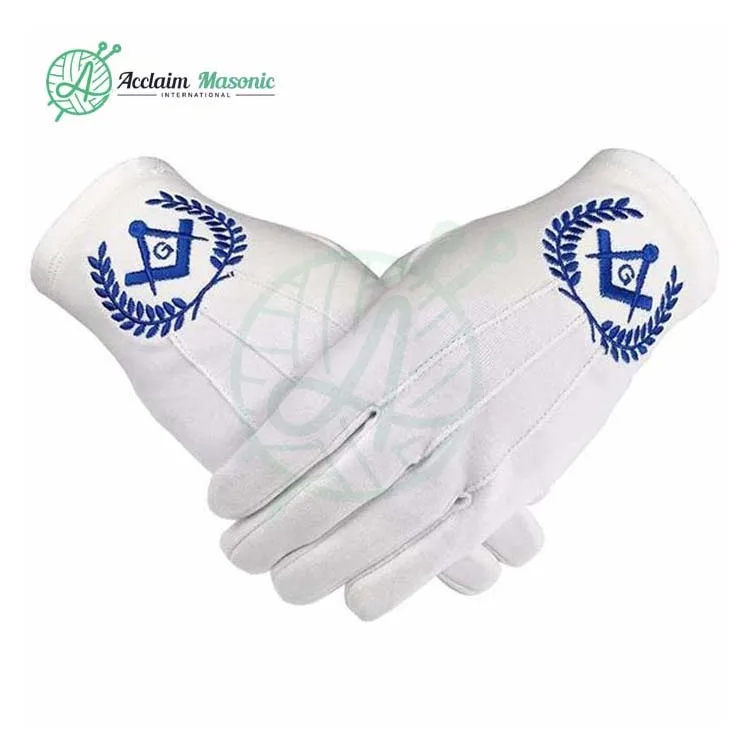 Masonic Freemason Uniform Cotton with Blue Square Compass