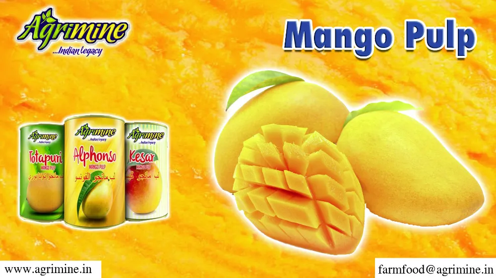 Mango pulp sweet taste