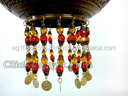 BR346 Moroccan Egyptian Brass Lampshade Pendant Traditional Modern Design for Ceiling Hanging Incandescent Bulbs Room Lighting