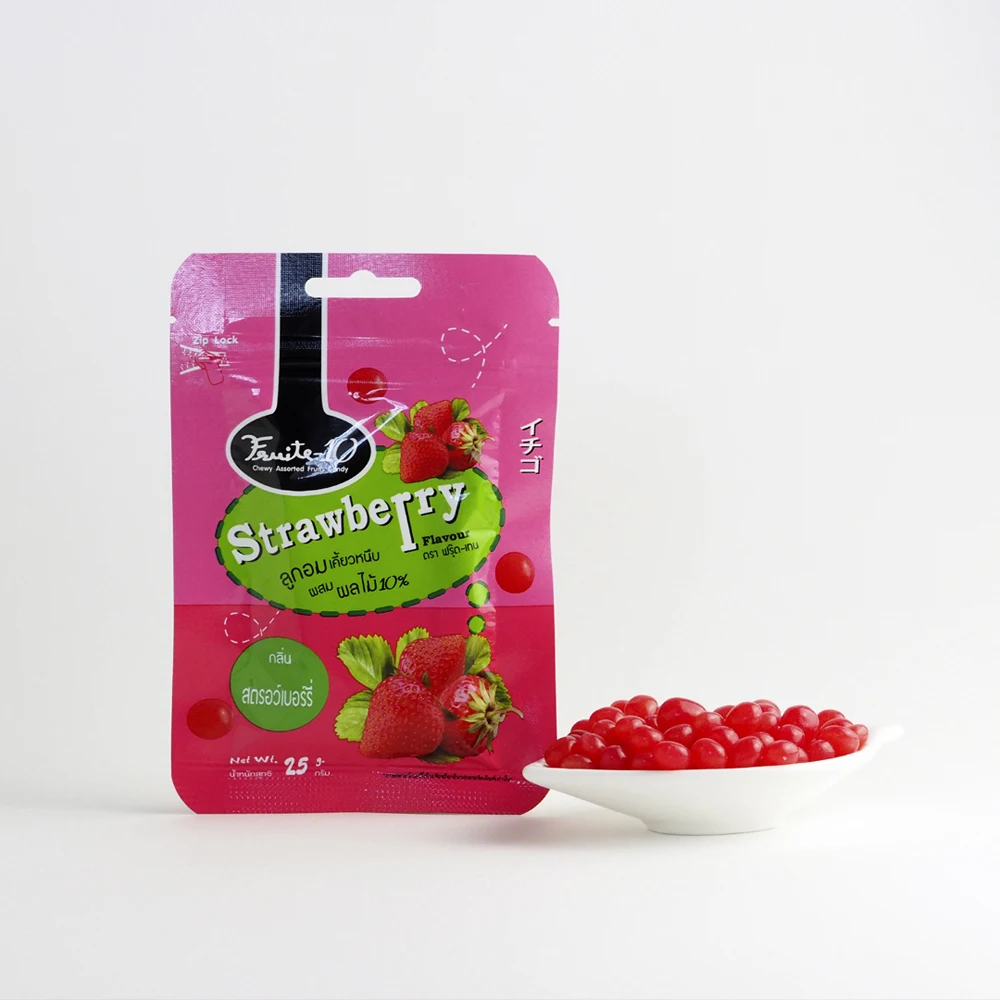 Fruite-10 дешевые мягкие Фруктовые Конфеты с ароматом клубники 25 г