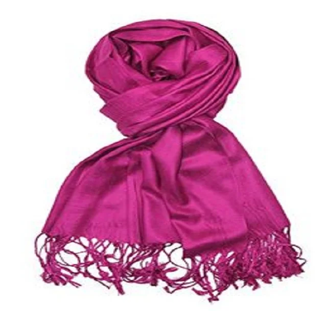 pashmina shawl Viscose Rayon women Soft Solid custom Color shawls hijab muslim women scarfs for stylish scarf