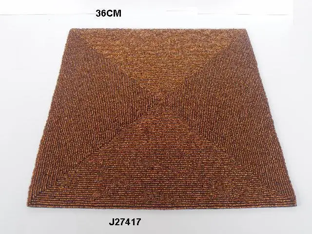 
Square Glass bead place mats in three colours other colours also available on order 