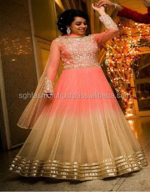Pink Anarkali dress Designs