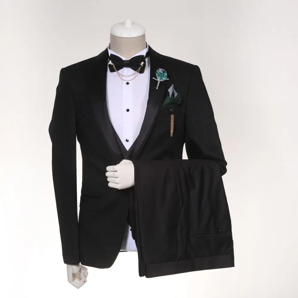 
Latest Design Coats Pants Turkish Men Wedding Business Suits 