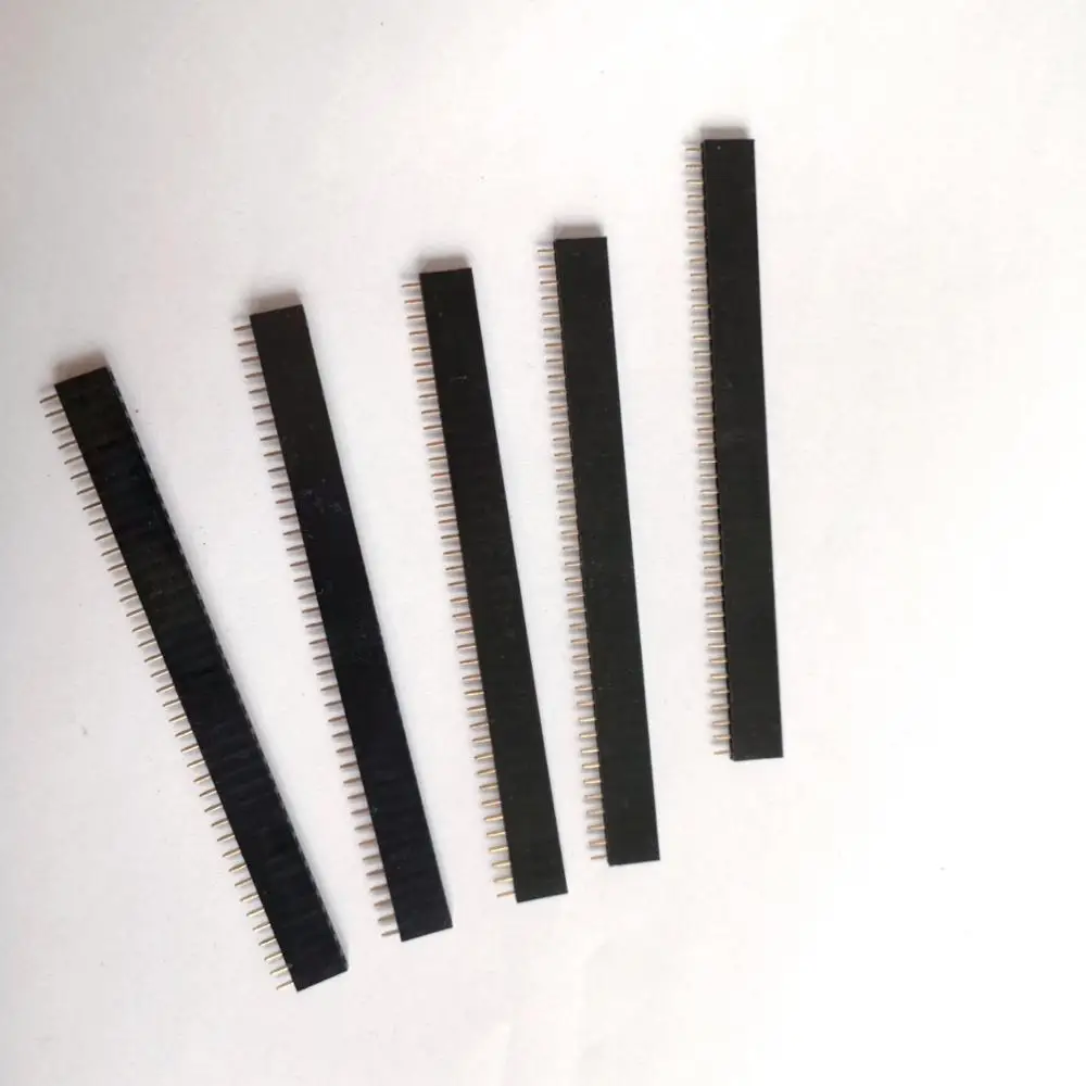2.0mm pitch 40 pin female header straight sing row pins pcb connector