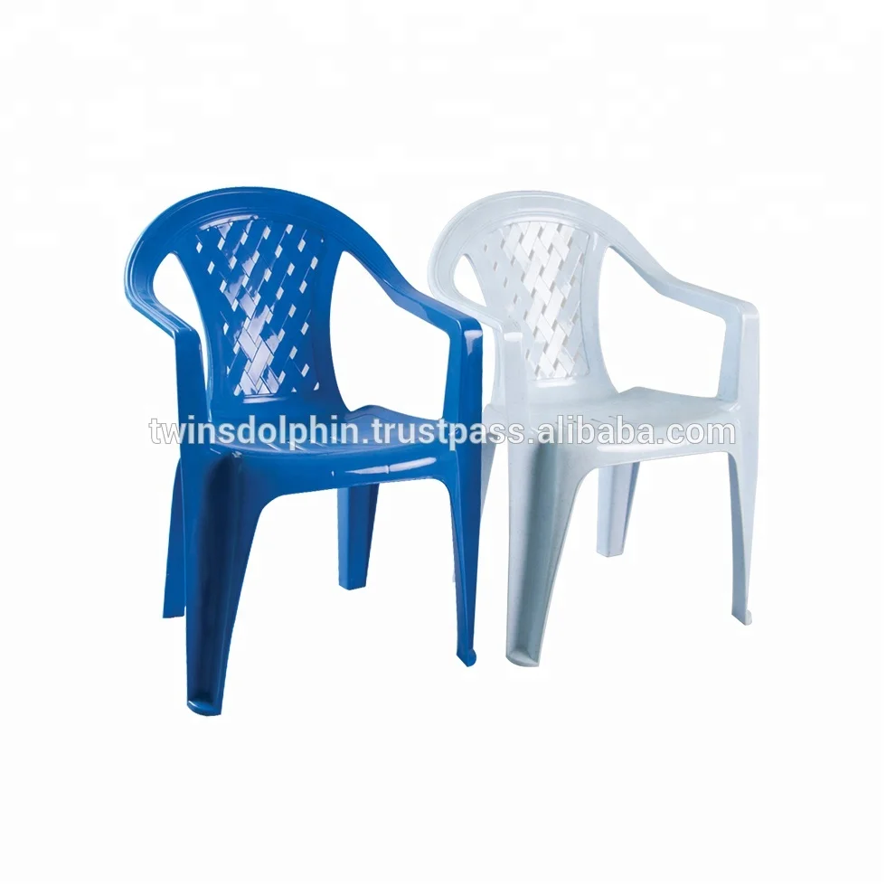 Preferred Seller with Best Quality Plastic Garden Chair PP Plastic Material Chair Plastic Arm Chair Apply to Kitchen & Rooms
