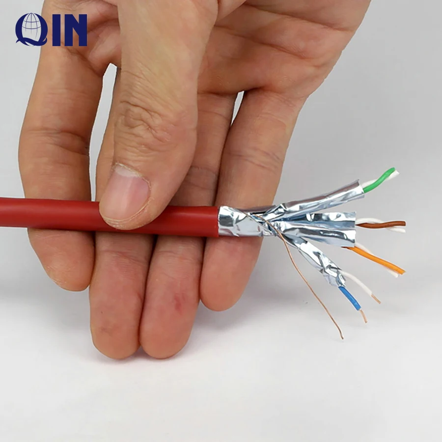 Best Quality Cat7 SFFTP  Network Cable  Bare Copper 100% DTX-1800 Test Passed