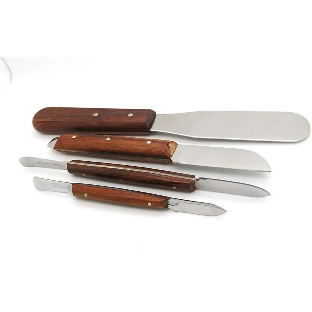orthodontic wax knifes Dental plaster  Mixing Knives set of 4