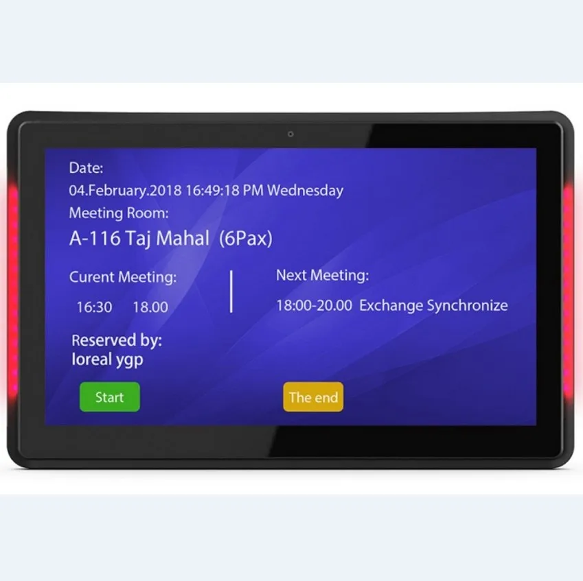10 дюймов до 15 6 настенный кронштейн для телевизора с поддержкой POE питания Конференц-зал планшетный ПК системой андроида плеер ярким светодиодным светом