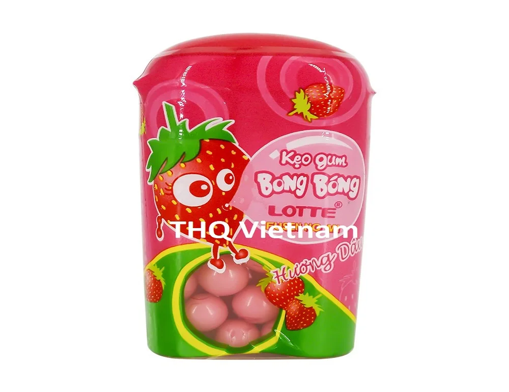 [THQ VN] Lotte Fusen No Mi bubble gum organe/ straberry/ cola/ fruit