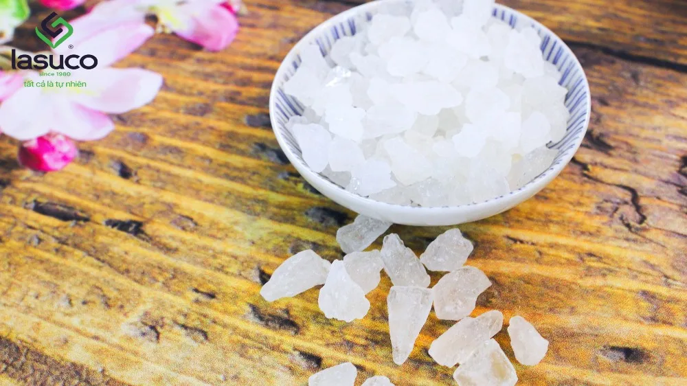 White Small Rock Candy Sugar siz 1-4cm Natural Sugar LASUCO Manufacturer OEM Food Ingredients