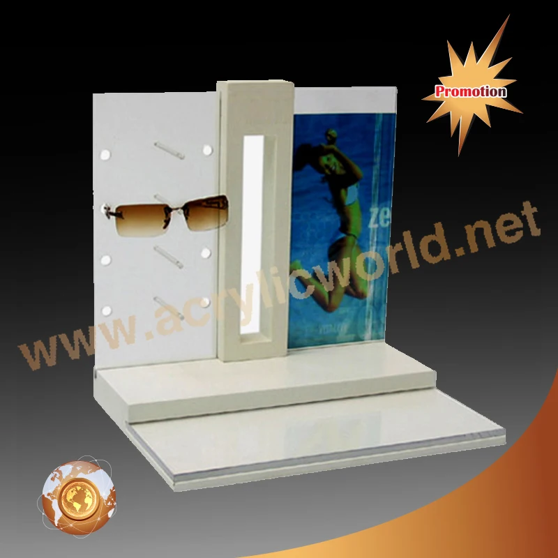 Factory acrylic eyewear display stands contact lens display case eyewear window display