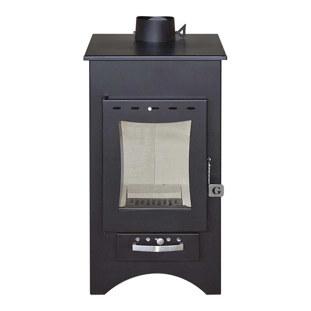 
11,3 kW Wood Burning Steel Stove | 81,2% Efficiency (Gekas Stoves - MG 250) Black 