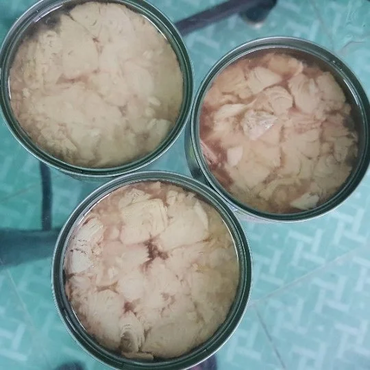Canned tuna in brine
