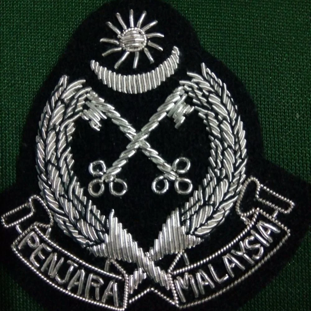 Wholesale Malaysia Bullion Wire Blazer Badges Patches