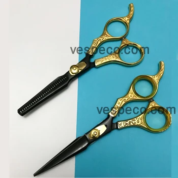 
Парикмахерские ножницы с модной ручкой 