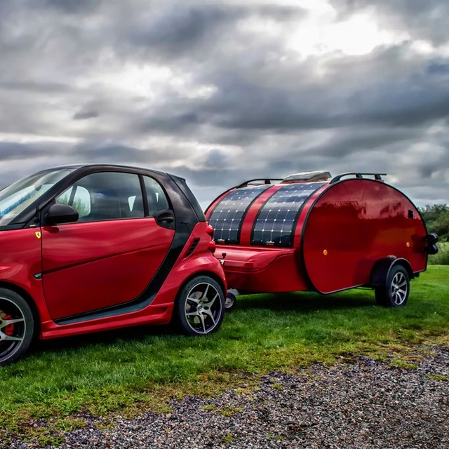 CARETTA 1500 TEARDROP TRAILERS CAMPER CARAVAN RED SPECIAL COLOUR EU STANDARD