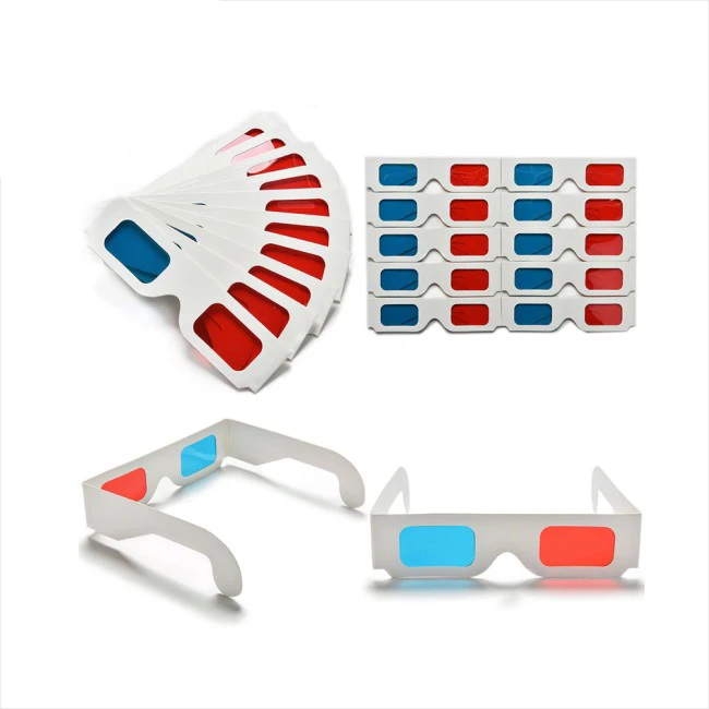  Недорогие поляризованные бумажные 3d-очки с логотипом на