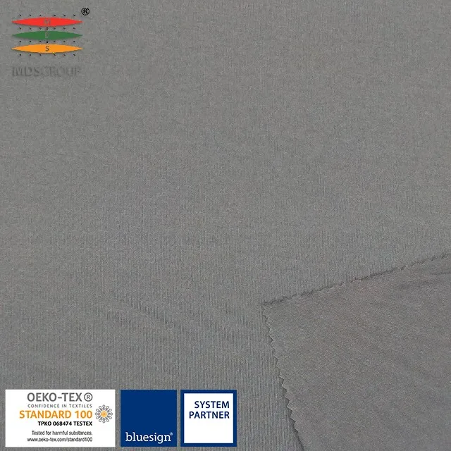 
32%coolmax 59%spun polyester 9%spandex circular knit hydrophilic micro stretch single jersey 