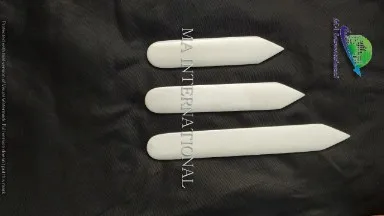 Indian High Quality 6 Inch White Bleached Bone Folder Polished Natural Crafts Bookbinding Tool Both End & One Point End