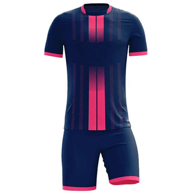 Wholesale Latest Design 100% Polyester Soccer Jersey Wear Sets Soccer Kits Men Sublimation Color