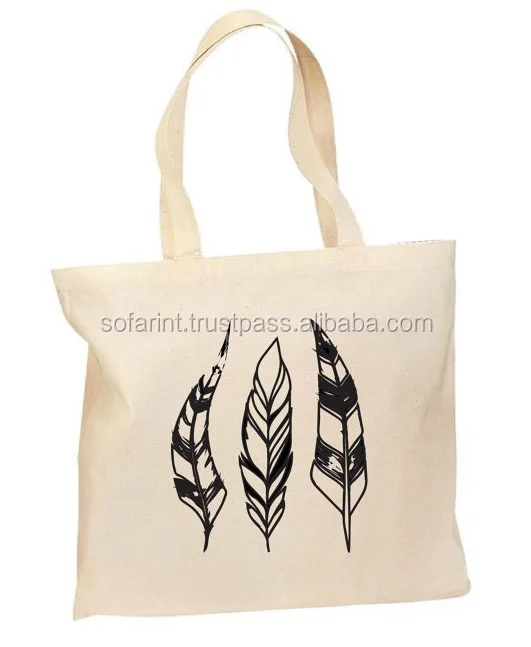 100% COTTON TOTE BAGS/ SHOPPING BAG/ COTTON GROCERY BAG