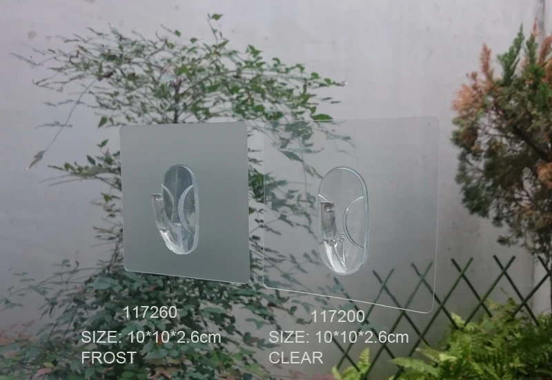 self adhesive removable washable plastic wall hanging hook