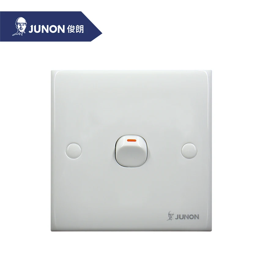 JUNON Hot Sell 4 Gang 1 Way Switch 1/2 Way Small Switch Push Button Light Switch
