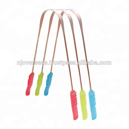 Скребок для языка, состоящий из 100% чистой меди, скребок для языка, медный скребок для языка