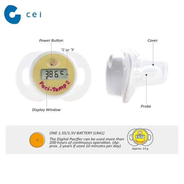  Сертифицированный CE манекен для соски термометр монитор температуры ребенка точный гигрометр набор ухода за