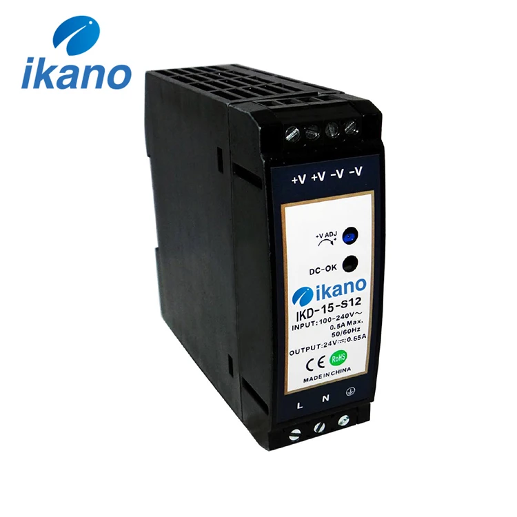 
15w single output din rail power supply 