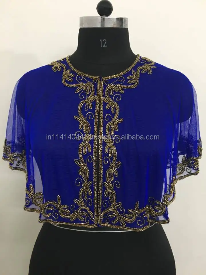 Casual Poncho Shrug Top Handmade Embroidery Work Free Size Many Colors Newest Style Net Short Plus Size Tank Sleeve Best Price