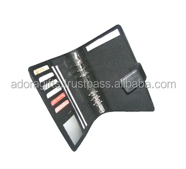 Imitation Leather Ring Binder/Simple ring binders /leather 6 ring mechanism