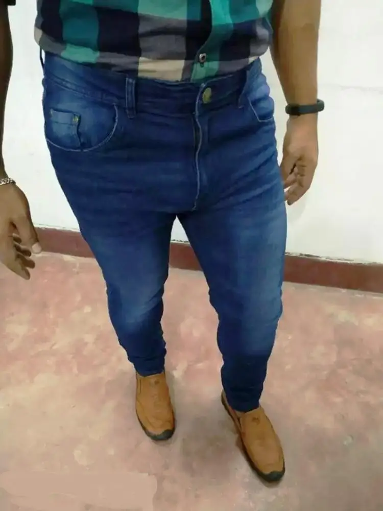 Bangladeshi New Arrival Cotton Exportable Super Skinny Means Jeans Stretch Ripped Biker Distressed Denim Jeans  Pants